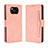 Custodia Portafoglio In Pelle Cover con Supporto BY3 per Xiaomi Poco X3 NFC Rosa