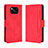 Custodia Portafoglio In Pelle Cover con Supporto BY3 per Xiaomi Poco X3 NFC Rosso