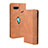 Custodia Portafoglio In Pelle Cover con Supporto BY4 per Asus ROG Phone II ZS660KL Marrone