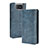 Custodia Portafoglio In Pelle Cover con Supporto BY4 per Asus Zenfone 7 Pro ZS671KS Blu