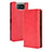 Custodia Portafoglio In Pelle Cover con Supporto BY4 per Asus Zenfone 7 Pro ZS671KS Rosso