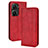 Custodia Portafoglio In Pelle Cover con Supporto BY4 per Asus Zenfone 9 Rosso