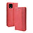 Custodia Portafoglio In Pelle Cover con Supporto BY4 per Google Pixel 4 Rosso