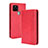 Custodia Portafoglio In Pelle Cover con Supporto BY4 per Google Pixel 5 Rosso