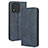 Custodia Portafoglio In Pelle Cover con Supporto BY4 per Huawei Honor X5 Blu
