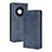 Custodia Portafoglio In Pelle Cover con Supporto BY4 per Huawei Mate 40 Blu