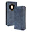 Custodia Portafoglio In Pelle Cover con Supporto BY4 per Huawei Mate 40 Pro Blu