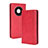 Custodia Portafoglio In Pelle Cover con Supporto BY4 per Huawei Mate 40 Rosso