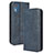 Custodia Portafoglio In Pelle Cover con Supporto BY4 per Nokia C02 Blu