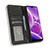 Custodia Portafoglio In Pelle Cover con Supporto BY4 per Nokia C300