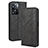 Custodia Portafoglio In Pelle Cover con Supporto BY4 per OnePlus Nord N20 SE Nero