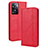 Custodia Portafoglio In Pelle Cover con Supporto BY4 per OnePlus Nord N20 SE Rosso