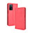 Custodia Portafoglio In Pelle Cover con Supporto BY4 per Oppo A56 5G Rosso