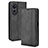 Custodia Portafoglio In Pelle Cover con Supporto BY4 per Oppo A58 5G Nero