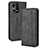 Custodia Portafoglio In Pelle Cover con Supporto BY4 per Oppo F21 Pro 4G Nero