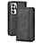 Custodia Portafoglio In Pelle Cover con Supporto BY4 per Oppo Find N 5G Nero