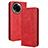 Custodia Portafoglio In Pelle Cover con Supporto BY4 per Realme 11X 5G Rosso