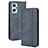 Custodia Portafoglio In Pelle Cover con Supporto BY4 per Realme 9i 4G Blu