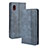 Custodia Portafoglio In Pelle Cover con Supporto BY4 per Samsung Galaxy A21 SC-42A Blu