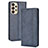 Custodia Portafoglio In Pelle Cover con Supporto BY4 per Samsung Galaxy A23 5G Blu