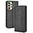 Custodia Portafoglio In Pelle Cover con Supporto BY4 per Samsung Galaxy A23 5G Nero