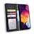 Custodia Portafoglio In Pelle Cover con Supporto BY4 per Samsung Galaxy A30S