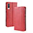 Custodia Portafoglio In Pelle Cover con Supporto BY4 per Samsung Galaxy A50 Rosso