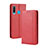 Custodia Portafoglio In Pelle Cover con Supporto BY4 per Samsung Galaxy M30 Rosso