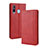 Custodia Portafoglio In Pelle Cover con Supporto BY4 per Samsung Galaxy M40 Rosso