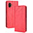 Custodia Portafoglio In Pelle Cover con Supporto BY4 per Samsung Galaxy XCover 6 Pro 5G Rosso