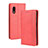Custodia Portafoglio In Pelle Cover con Supporto BY4 per Samsung Galaxy XCover Pro Rosso