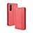 Custodia Portafoglio In Pelle Cover con Supporto BY4 per Sony Xperia 1 II Rosso