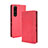 Custodia Portafoglio In Pelle Cover con Supporto BY4 per Sony Xperia 1 III Rosso