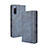 Custodia Portafoglio In Pelle Cover con Supporto BY4 per Sony Xperia 10 III Blu