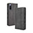 Custodia Portafoglio In Pelle Cover con Supporto BY4 per Sony Xperia 10 III Nero