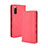 Custodia Portafoglio In Pelle Cover con Supporto BY4 per Sony Xperia 10 III SO-52B Rosso