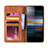 Custodia Portafoglio In Pelle Cover con Supporto BY4 per Sony Xperia L3