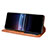 Custodia Portafoglio In Pelle Cover con Supporto BY4 per Sony Xperia PRO-I