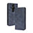 Custodia Portafoglio In Pelle Cover con Supporto BY4 per Sony Xperia PRO-I Blu