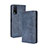 Custodia Portafoglio In Pelle Cover con Supporto BY4 per Vivo Y20s Blu