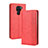 Custodia Portafoglio In Pelle Cover con Supporto BY4 per Xiaomi Redmi 10X 4G Rosso