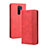 Custodia Portafoglio In Pelle Cover con Supporto BY4 per Xiaomi Redmi 9 Prime India Rosso