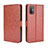 Custodia Portafoglio In Pelle Cover con Supporto BY5 per HTC Desire 21 Pro 5G Marrone