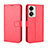 Custodia Portafoglio In Pelle Cover con Supporto BY5 per OnePlus Nord 2T 5G Rosso