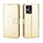 Custodia Portafoglio In Pelle Cover con Supporto BY5 per Oppo F21s Pro 4G Oro