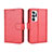 Custodia Portafoglio In Pelle Cover con Supporto BY5 per Oppo Find N 5G Rosso
