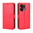 Custodia Portafoglio In Pelle Cover con Supporto BY5 per Oppo Reno8 Pro 5G Rosso