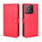 Custodia Portafoglio In Pelle Cover con Supporto BY5 per Realme Narzo 50A Rosso