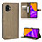 Custodia Portafoglio In Pelle Cover con Supporto BY5 per Samsung Galaxy XCover 6 Pro 5G Marrone