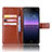 Custodia Portafoglio In Pelle Cover con Supporto BY5 per Sony Xperia 10 II
